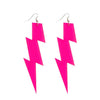 Boland oorbellen flash neon roze