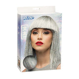 Boland pruik crazy zilver - afbeelding 1