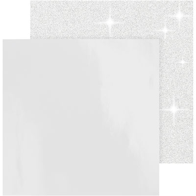 Papel de diseño Vivi Gade, hoja 30,5x30,5 cm, 120+128 gr, blanco, 2 hojas 1 caja