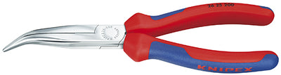 Knipex platspitse tang met zijsnijder verchroomd 200 mm - 2625200