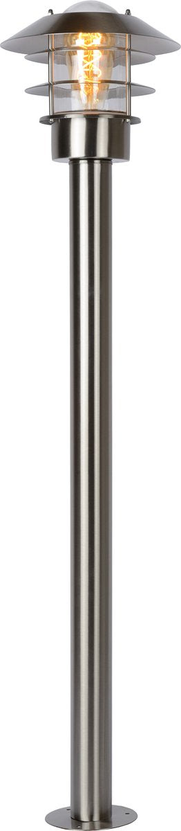 Lucide zico - farola - ø 21,8 cm - 1xe27 - ip44 - cromo mate