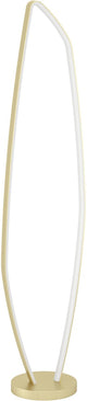 Lampada da terra Eglo vallerosa - LED - 128,5 cm - bianco oro