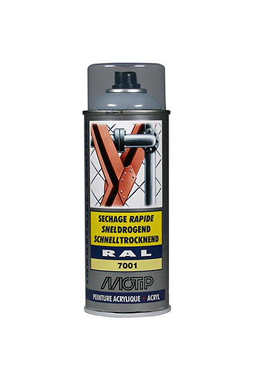 Motip industrial acryllak hoogglans ral 7001 zilvergrijs - 400 ml
