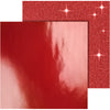 Papel de diseño Vivi Gade, hoja 30,5x30,5 cm, 120+128 gr, rojo, 2 hojas 1 caja