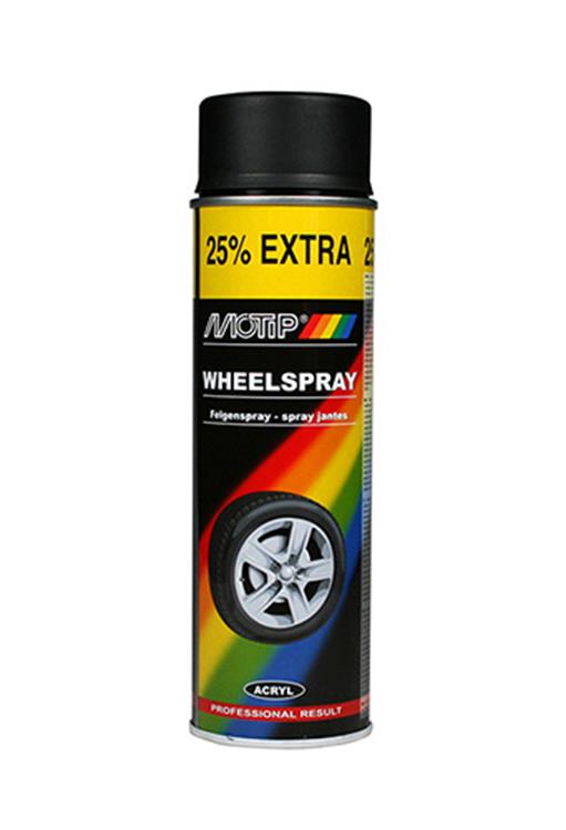 Motip Spray Bus 400ml Wheelspray Mat-Black