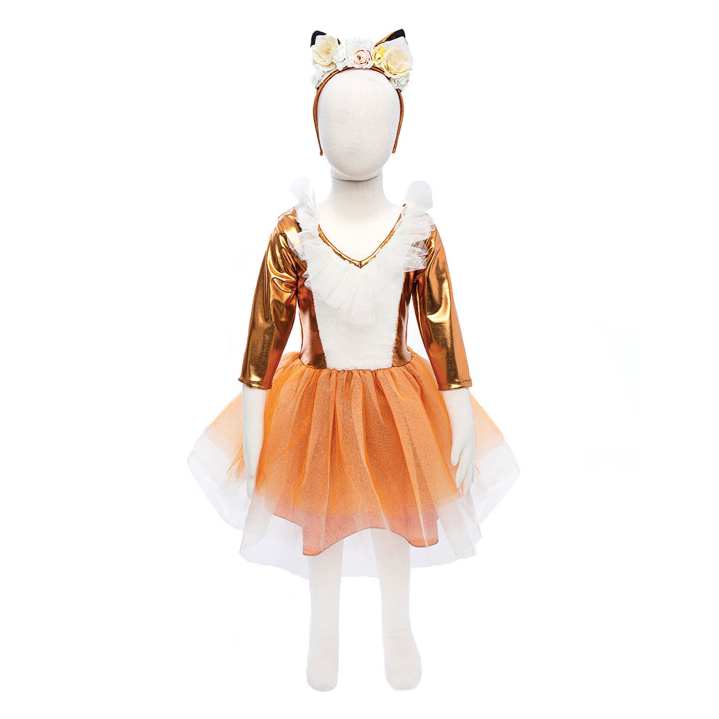 Fantastico costume da pretendente e parrucchino in volpe, 3-4 anni