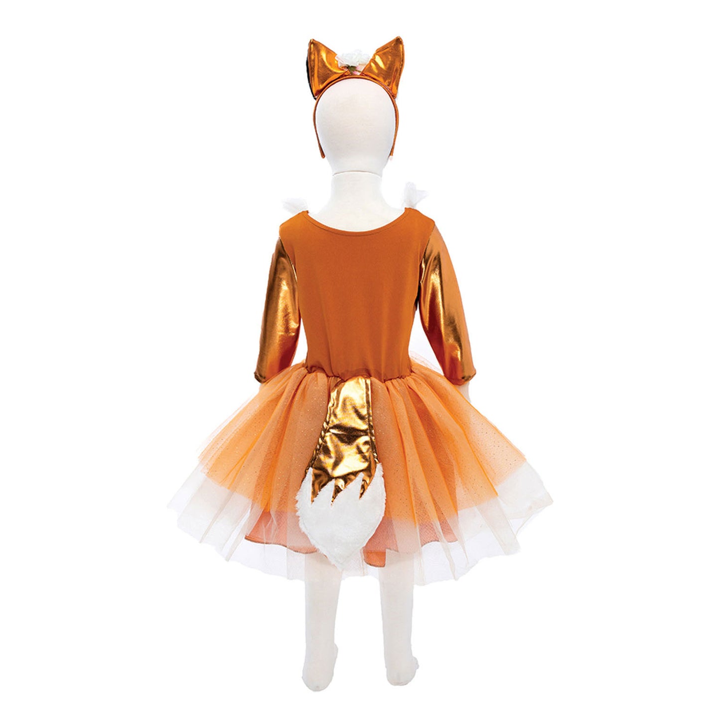 Fantastico costume da pretendente e parrucchino in volpe, 3-4 anni