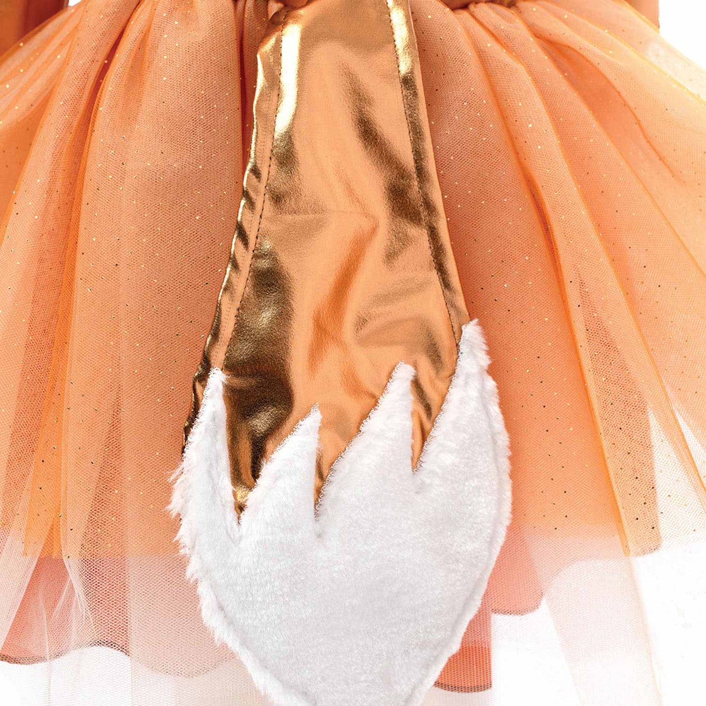 Fantastico costume da pretendente e parrucchino in volpe, 3-4 anni