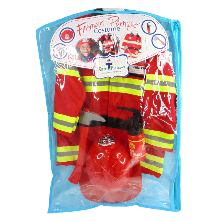 Set de disfraz de bomberos Great Pretenders, 3-4 años
