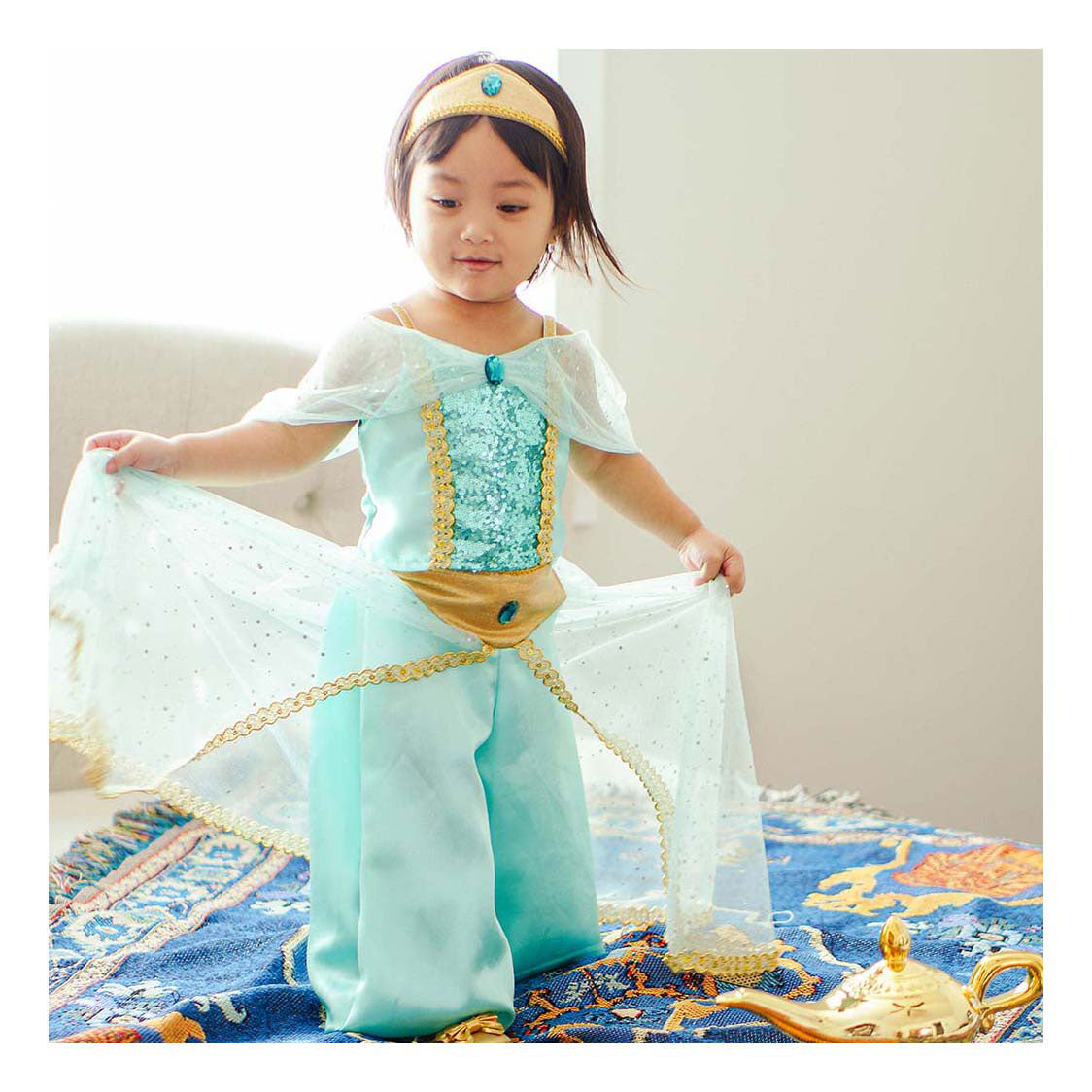 Vestido princesa grandes pretendientes jazmín - 3-4 años