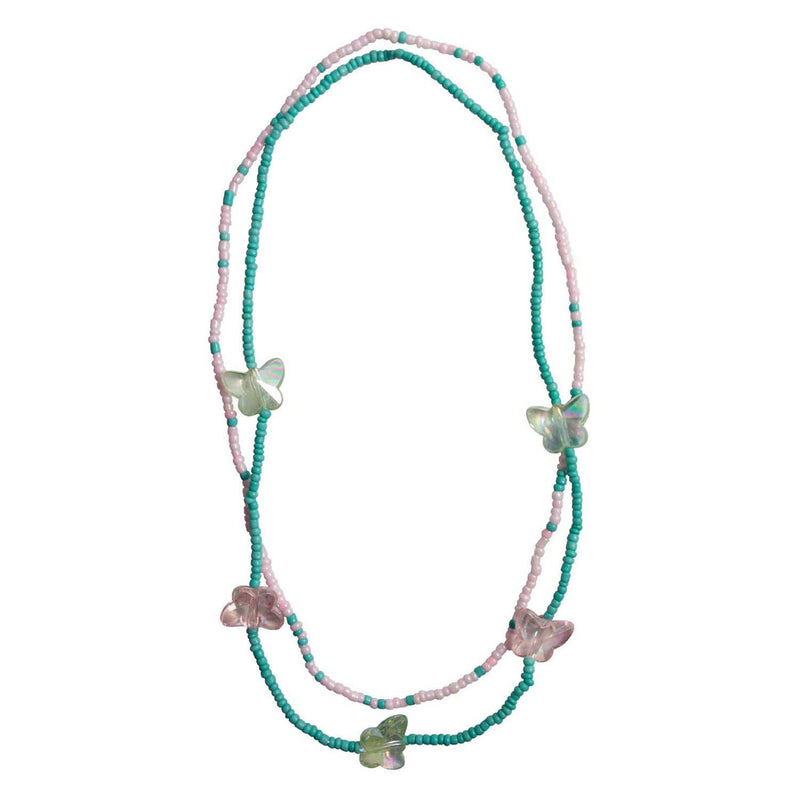 Set collana con farfalla piuttosto timida per grandi pretendenti - 2 pezzi.