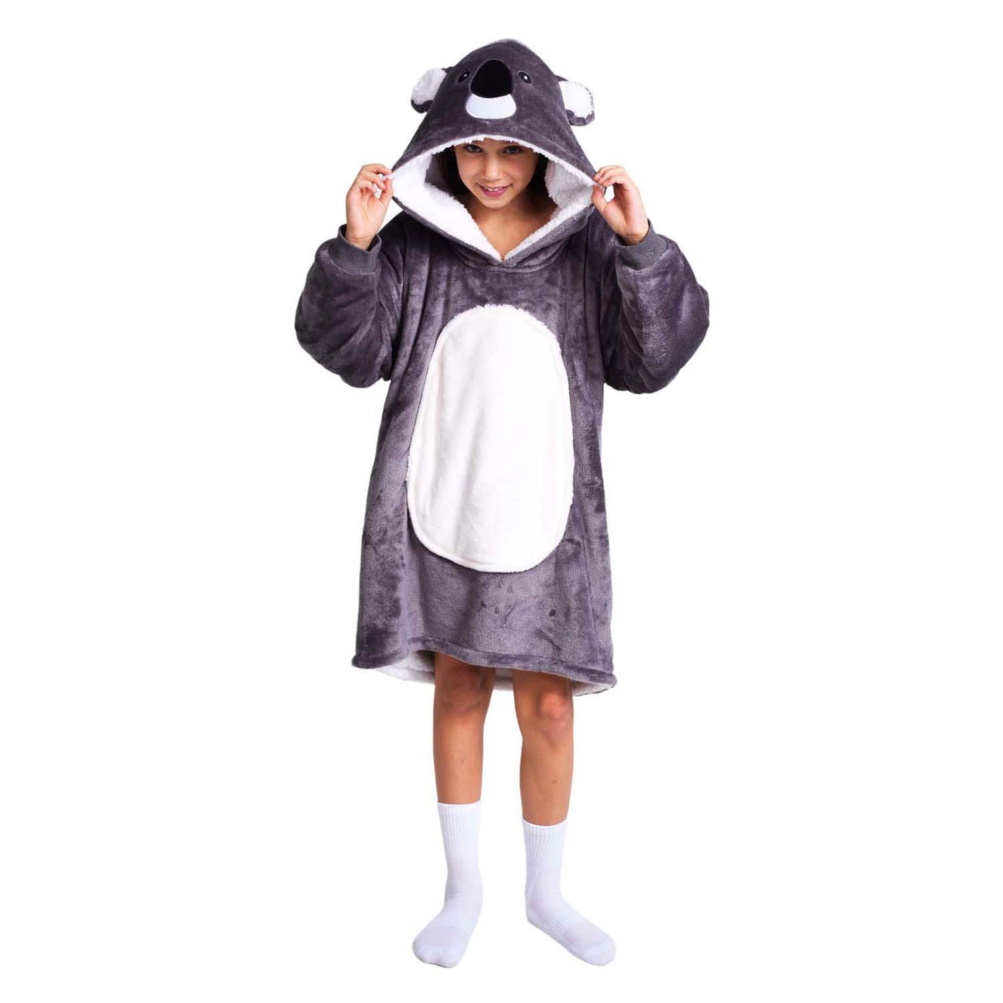 Noxxiez sudadera con capucha de peluche suéter mediano koala, niños hasta 160 cm