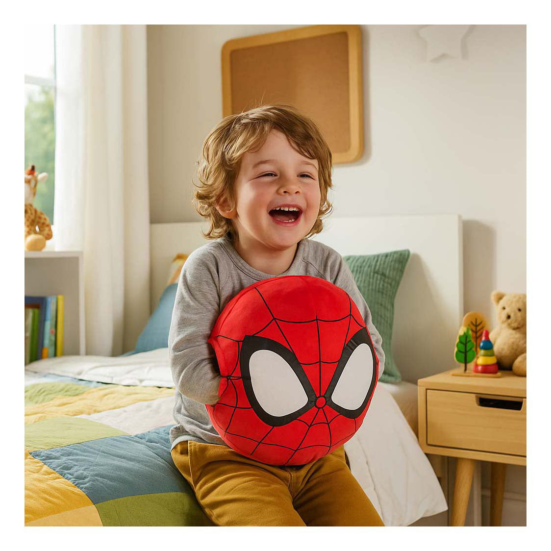 Noxxiez calentador de manos almohada de peluche spiderman