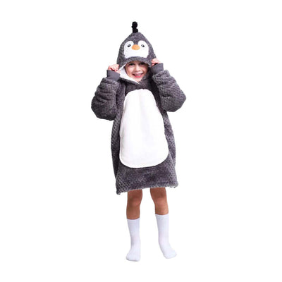 Noxxiez coccolosa felpa con cappuccio piccolo maglione pinguino, 3-6 anni