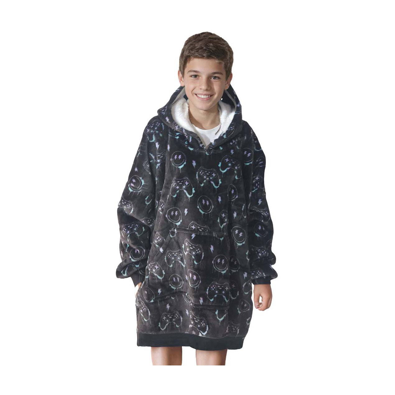 Noxxiez coccolosa felpa con cappuccio media da gioco, fino a 160 cm
