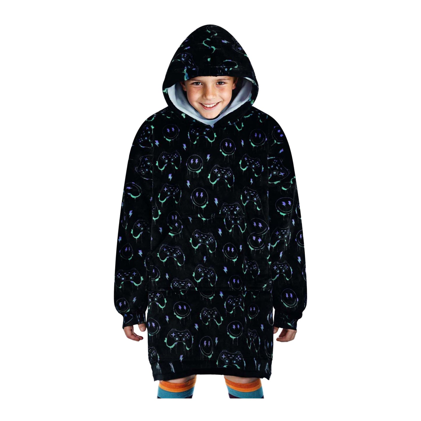 Noxxiez coccolosa felpa con cappuccio media da gioco, fino a 160 cm