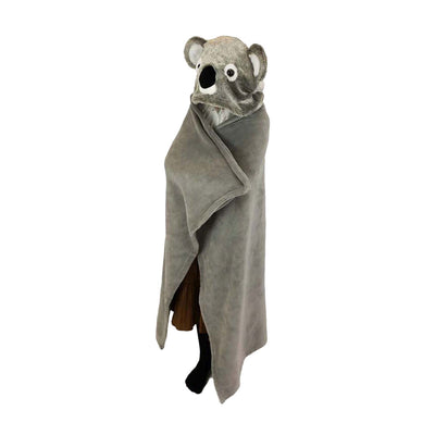 Noxxiez morbida coperta con cappuccio koala, 130x100 cm