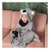 Noxxiez morbida coperta con cappuccio koala, 130x100 cm