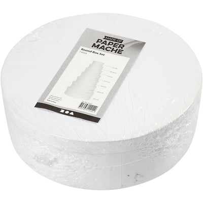 Creativ company ronde dozen set 7 stuks h: 4-7 cm d: 8.5-21.5 cm