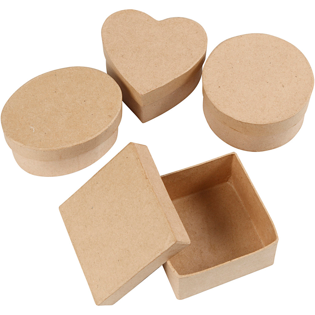 Creative Company Medium Boxes, H: 5 cm, D 10-12 cm, 4 pezzi 1 scatola