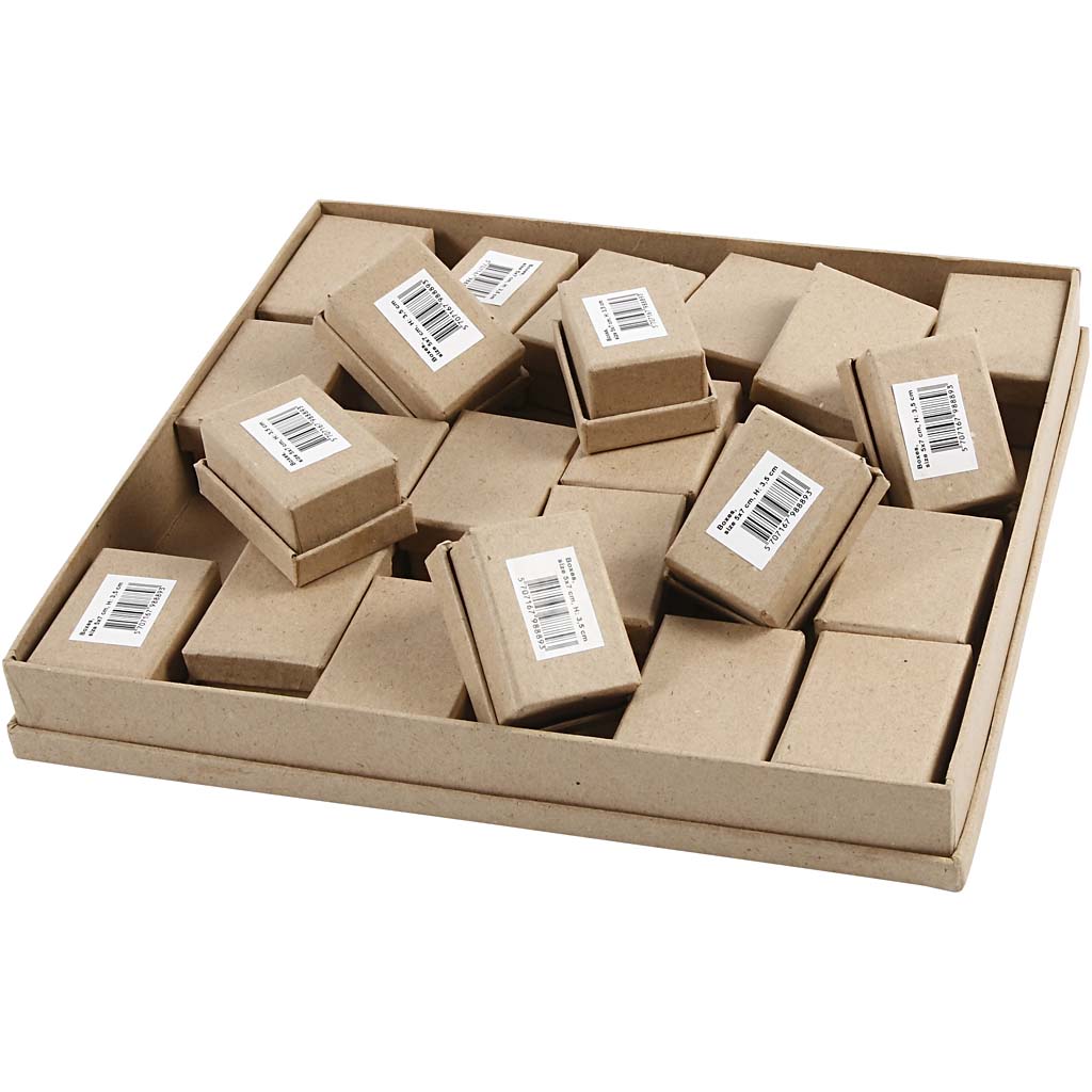 Cajas de empresa Creativ, h: 3,5 cm, dimensiones 5x7 cm, 24 piezas 1 caja
