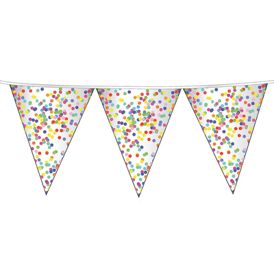 Haza Witbaard Flag Line Confetti, 6mtr.