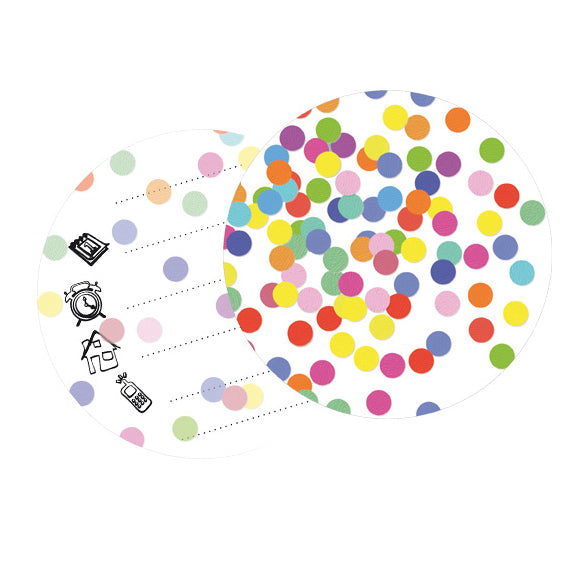 Haza Witbaard Invitations Confetti, 6st.