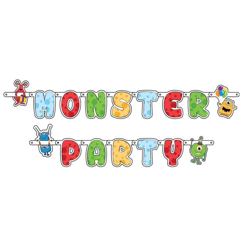 Haza witbaard letterslinger monster party