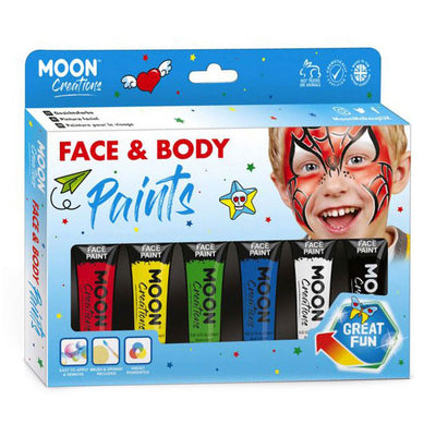 Haza Witbaard Face Body Paint Set Colores Primarios