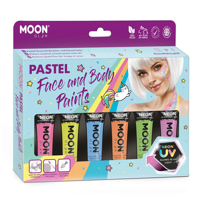 Haza Witbaard Face Body Paint SCHMINKSET Pastel Neon