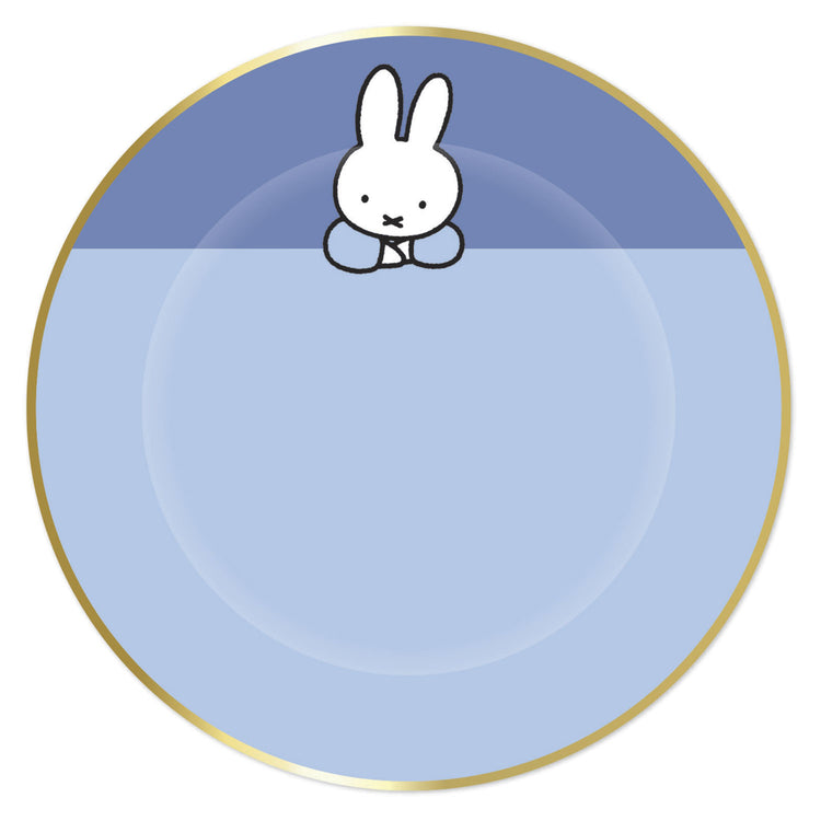 Miffy blue plates, 8st.