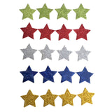Haza witbaard foamstickers sterren glitter, 54st. - afbeelding 2