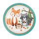 Haza witbaard wild ones bordjes bosdieren, 8st.