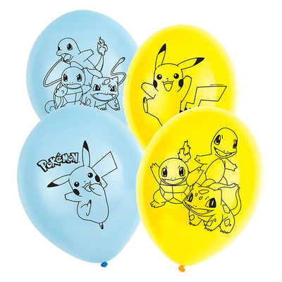 Haza Witbaard Pokemon Balloons, 6st.