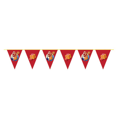 Haza witbaard vlaggenlijn sinterklaas, 10 meter
