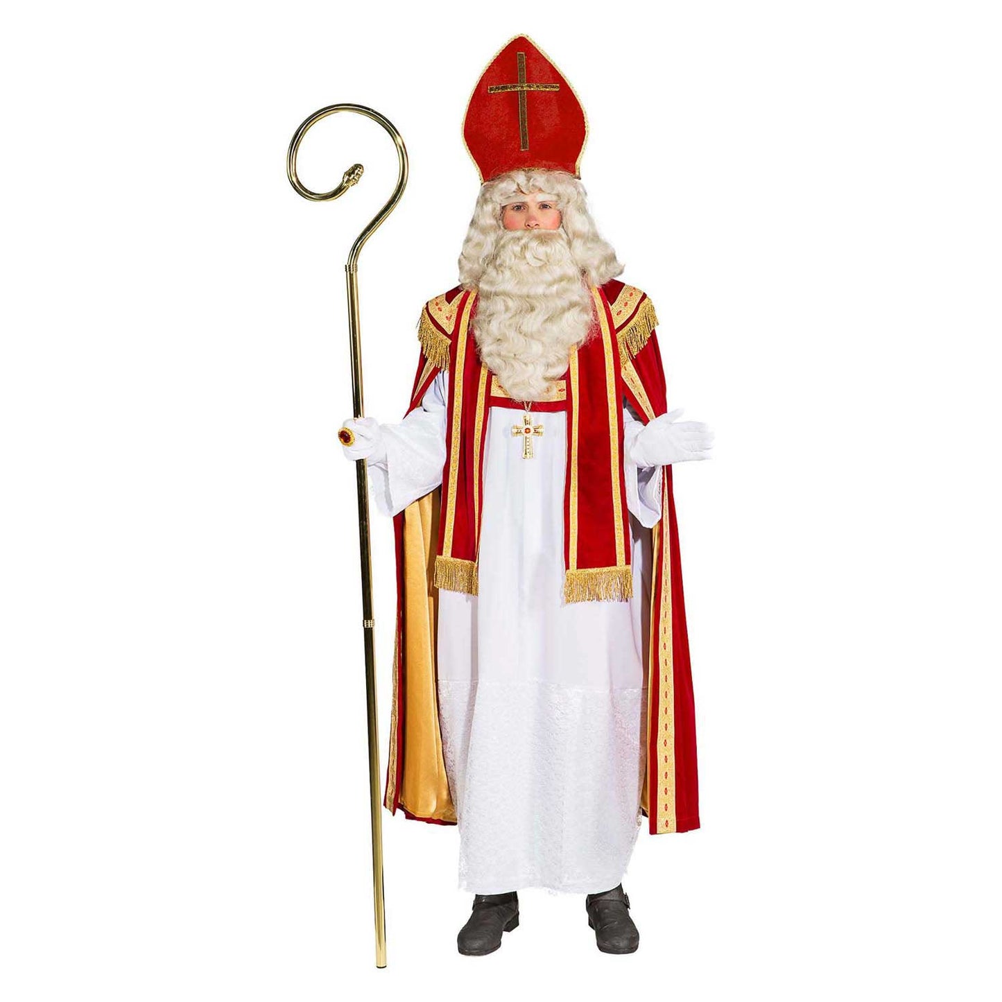 Haza barba blanca Sinterklaas personal de lujo - 190cm