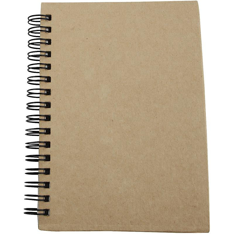 Cuaderno de espiral Creativ company, A6, hoja 105x148 mm, 60 g, marrón, 1 unidad
