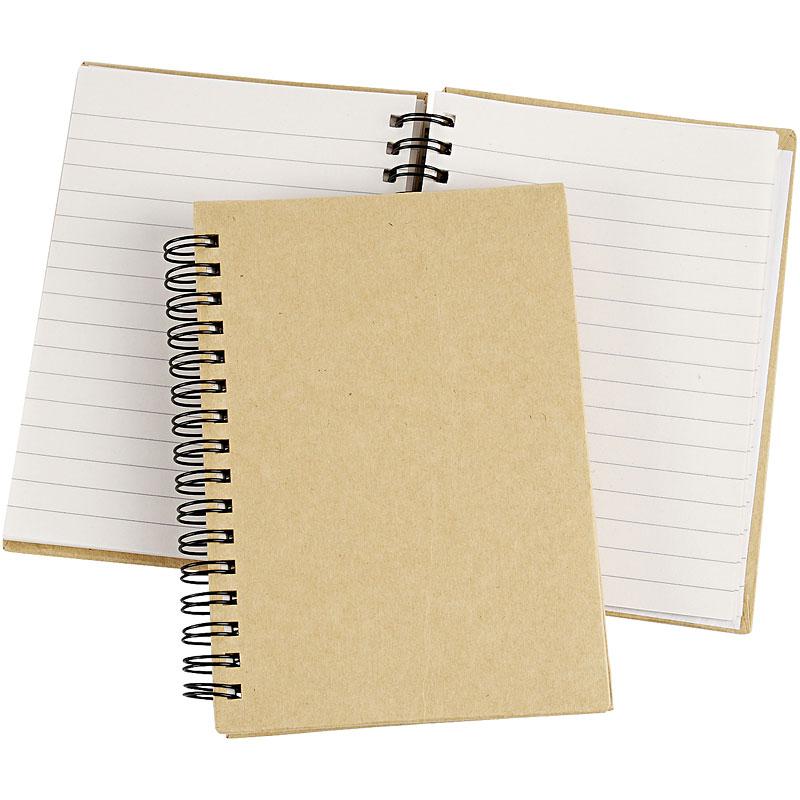 Cuaderno de espiral Creativ company, A6, hoja 105x148 mm, 60 g, marrón, 1 unidad