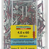 Rotadrill 1039978 - vite universale vkpzd vz 4.0x60mm (200) | 4 pezzi