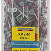 Rotadrill 1039981 - tornillo universal vkpzd vz 5.0x60mm (200) | 4 piezas