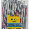 Rotadrill 1039984 - universeelschroef vkpzd vz 5.0x90mm (100) | 4 stuks