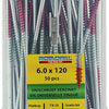 Rotadrill 1040005 - tornillo universal vktx vz 6.0x120mm (50) | 4 piezas