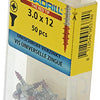 Rotadrill 1039768 - vite universale vk pzd vz 3,0x12mm (50) | 6 pezzi