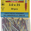 Rotadrill 1039771 - vite universale vk pzd vz 3,0x35mm (30) | 6 pezzi