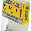 Rotadrill 1039847 - universeelschroef vk pzd rvs-a2 3.0x12mm (22) | 6 stuks