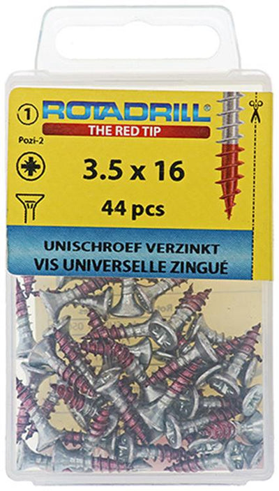 Rotadrill 1039772 - vite universale vk pzd vz 3,5x16mm (44) | 6 pezzi