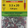 Rotadrill 1039927 - universeelschroef vktx vz 3.5x20mm (120) | 6 stuks