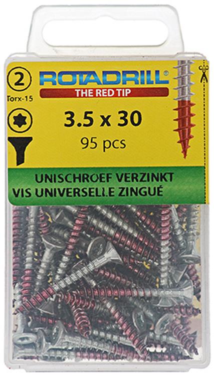 Rotadrill 1039929 - vite universale vktx vz 3,5x30mm (95) | 6 pezzi