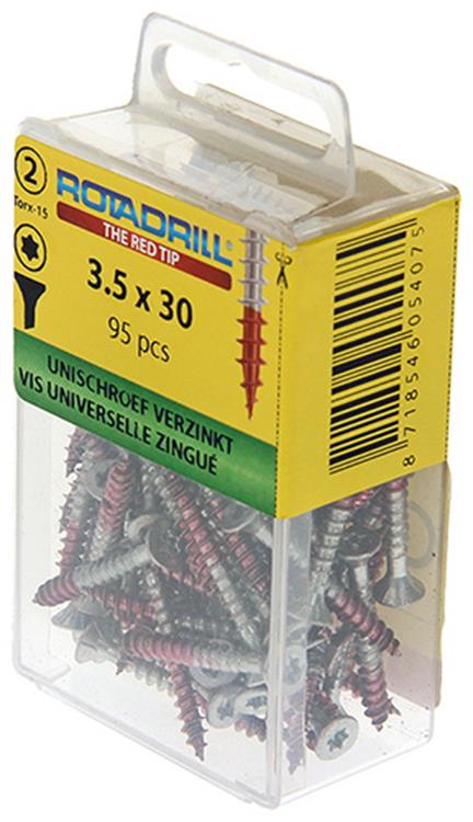 Rotadrill 1039929 - vite universale vktx vz 3,5x30mm (95) | 6 pezzi