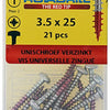 Rotadrill 1039843 - tornillo universal ck pzd vz 3,5x25mm (21) | 6 piezas